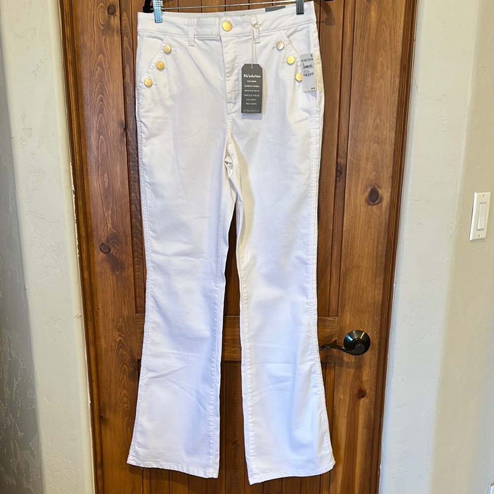 Wit & Wisdom White Boot Cut Jeans Classic Style